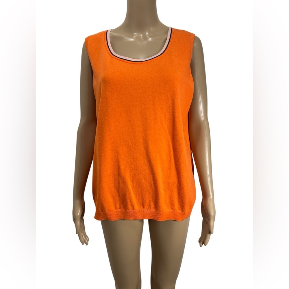 Talbots Women’s Top Pima Cotton  Sleeveless Knit Tank Top size XL
